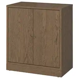 IKEA Tonstad Skap med dører, brun beiset eikefiner, 82x47x90 cm tilbud