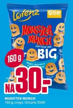 Europris MONSTER MUNCH, NOK 30 tilbud