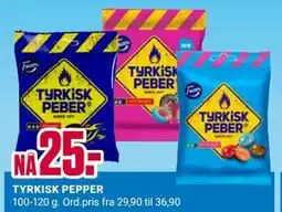 Europris TYRKISK PEPPER, NOK 25 tilbud