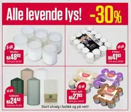 Europris Alle levende lys!, NOK 48.93 tilbud