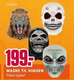 Europris MASKE TIL VOKSEN, NOK 199 tilbud