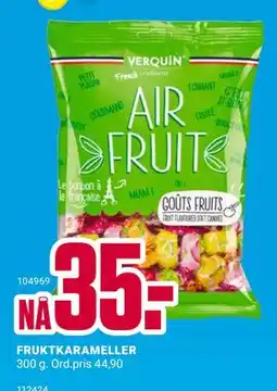 Europris FRUKTKARAMELLER, NOK 35 tilbud