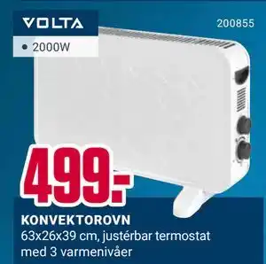 Europris KONVEKTOROVN, NOK 499 tilbud