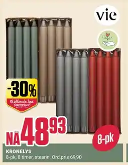 Europris KRONELYS, NOK 48.93 tilbud
