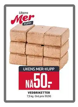Europris VEDBRIKETTER, App-pris tilbud