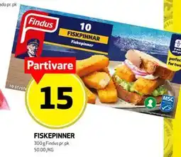 Bunnpris FISKEPINNER, NOK 15 tilbud