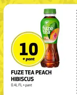 Bunnpris FUZE TEA PEACH HIBISCUS, NOK 10 tilbud