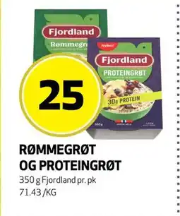 Bunnpris RØMMEGRØT OG PROTEINGRØT, NOK 25 tilbud