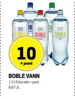 Bunnpris BOBLE VANN, NOK 10 tilbud