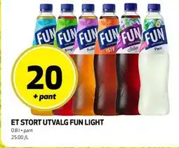 Bunnpris ET STORT UTVALG FUN LIGHT, NOK 20 tilbud