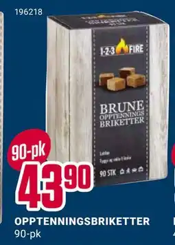 Europris OPPTENNINGSBRIKETTER, NOK 43.9 tilbud