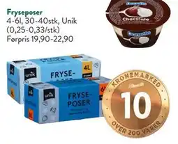 Jacobs Fryseposer, NOK 10 tilbud