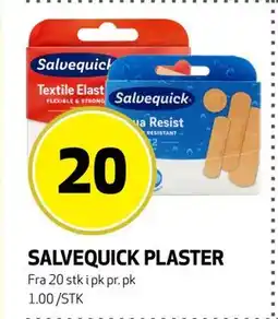 Bunnpris SALVEQUICK PLASTER, NOK 20 tilbud