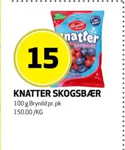 Bunnpris KNATTER SKOGSBÆR, NOK 15 tilbud