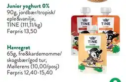 Jacobs Junior yoghurt 0%, NOK 10 tilbud