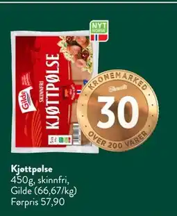 Jacobs Kjøttpølse, NOK 30 tilbud