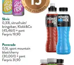 Jacobs Powerade, NOK 15 tilbud