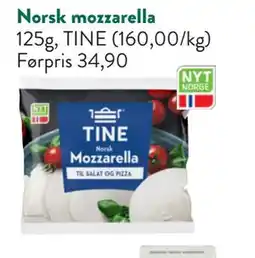 Jacobs Norsk mozzarella, NOK 20 tilbud