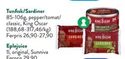 Jacobs Tunfisk/Sardiner, NOK 20 tilbud