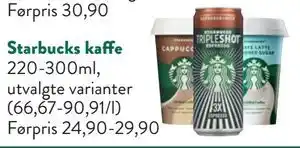 Jacobs Starbucks kaffe, NOK 20 tilbud