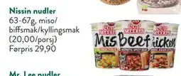 Jacobs Nissin nudler, NOK 20 tilbud