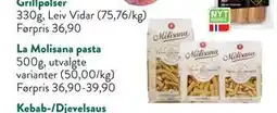Jacobs La Molisana pasta, NOK 25 tilbud
