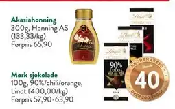Jacobs Mørk sjokolade, NOK 40 tilbud