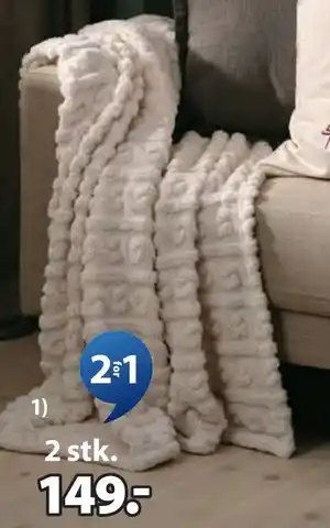 JYSK SELENIT fleecepledd, NOK 149 tilbud