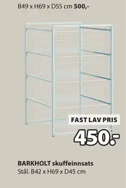 JYSK BARKHOLT skuffeinnsats tilbud