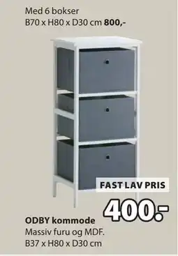 JYSK ODBY kommode tilbud