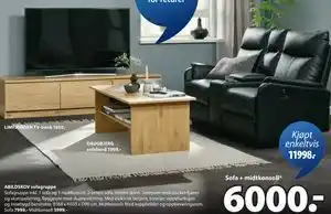 JYSK ABILDSKOV sofagruppe, NOK 6000 tilbud