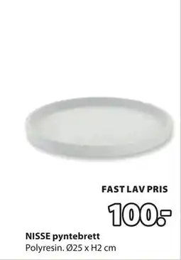 JYSK NISSE pyntebrett, NOK 100 tilbud