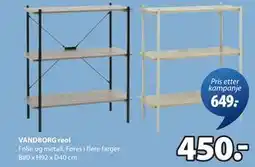 JYSK VANDBORG reol, NOK 450 tilbud