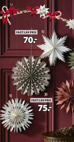 JYSK SKRYMSLI julestjerne, NOK 70 tilbud