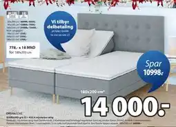 JYSK BJORSUND grå-23 + KOLA regulerbar seng, NOK 14000 tilbud