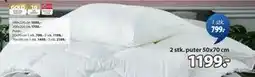 JYSK 2 stk. puter 50x70 cm, NOK 1199 tilbud