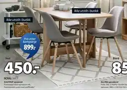 JYSK KASTRUP spisestol, NOK 450 tilbud
