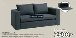 JYSK SKILLEBEKK sovesofa, NOK 2500 tilbud