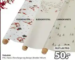JYSK Voksduk, NOK 50 tilbud