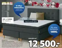 JYSK HEMLA kontinentalseng grå-40, NOK 12500 tilbud