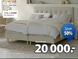 JYSK TONDRA sand-91 + RESA regulerbar seng, NOK 20000 tilbud