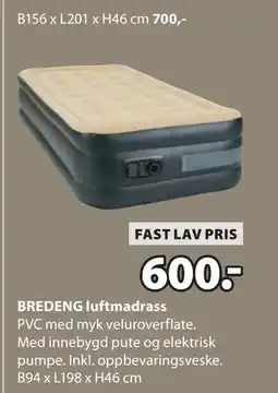 JYSK BREDENG luftmadrass tilbud