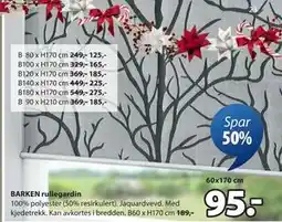 JYSK BARKEN rullegardin tilbud