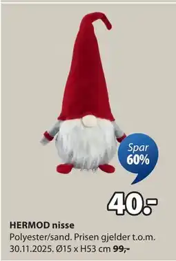 JYSK HERMOD nisse, NOK 40 tilbud