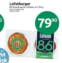 Joker Lofotburger, NOK 79.9 tilbud