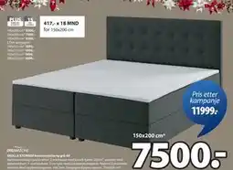 JYSK SKOLLA STORAGE kontinentalseng grå-40, NOK 7500 tilbud