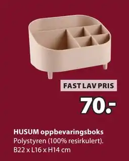 JYSK HUSUM oppbevaringsboks, NOK 70 tilbud