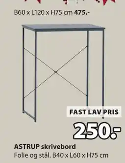 JYSK ASTRUP skrivebord tilbud