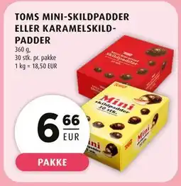 Scandinavian Park TOMS MINI-SKILDPADDER ELLER KARAMELSKILDPADDER, EUR 6.66 tilbud
