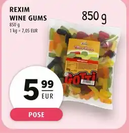 Scandinavian Park REXIM WINE GUMS, EUR 5.99 tilbud